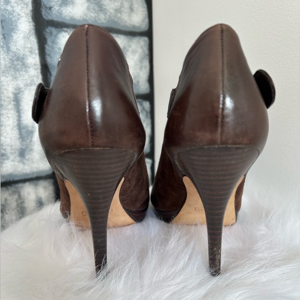 Coach Adrina Leather and Suede Stiletto - Picture 4 of 8